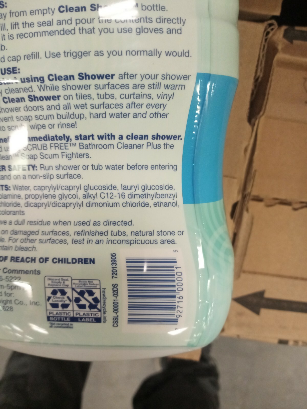 Scrub Free Shower Cleaner – 60oz(3pack)