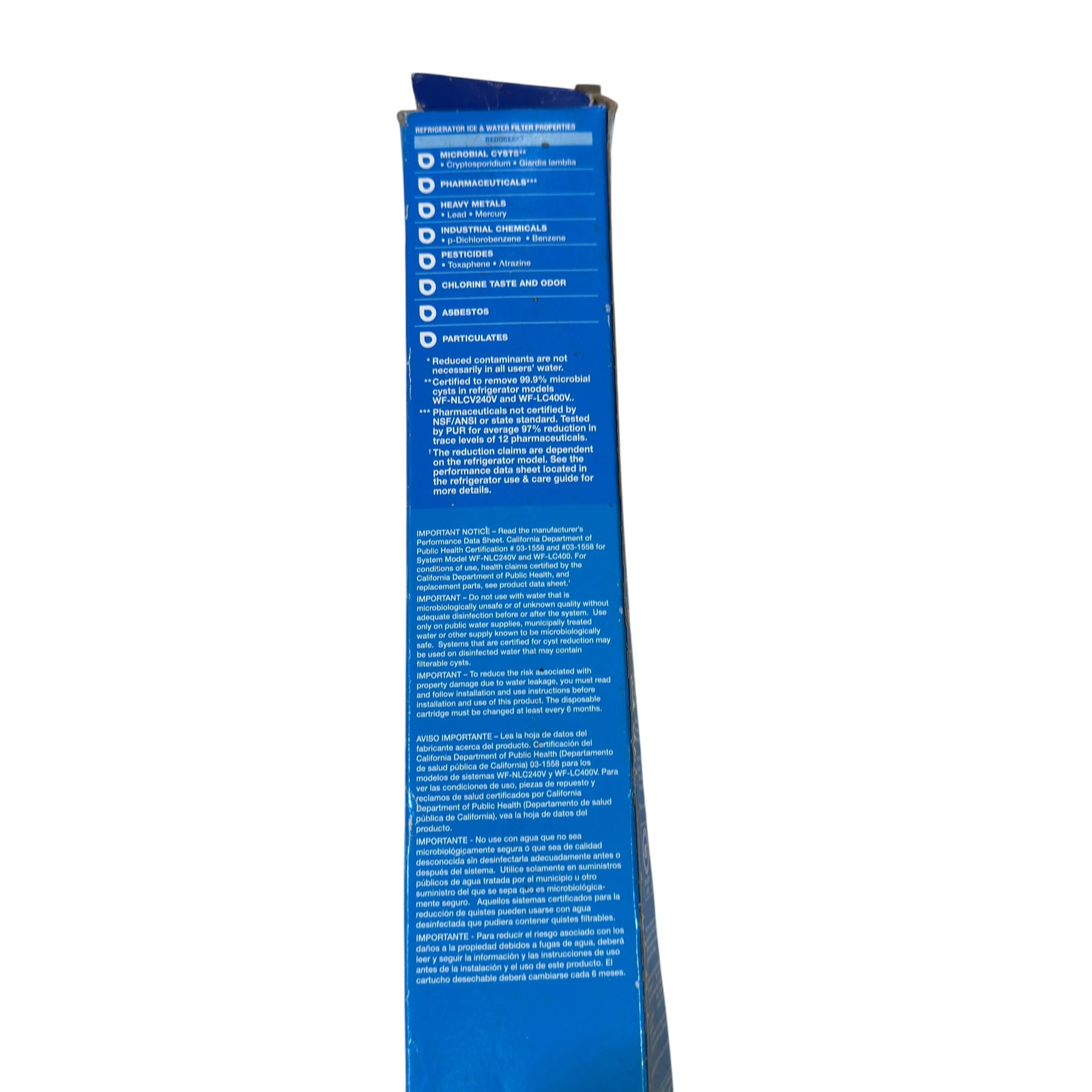 PUR Refrigerator Ice & Water Filter W10186668A Quarter Turn Compatible with