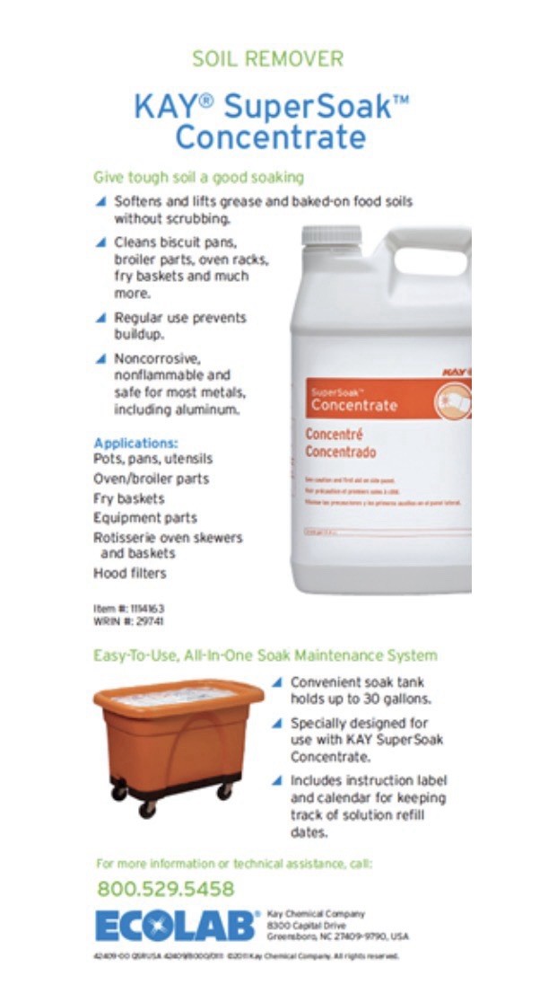 Kay Super Soak Concentrate 3 Gallon