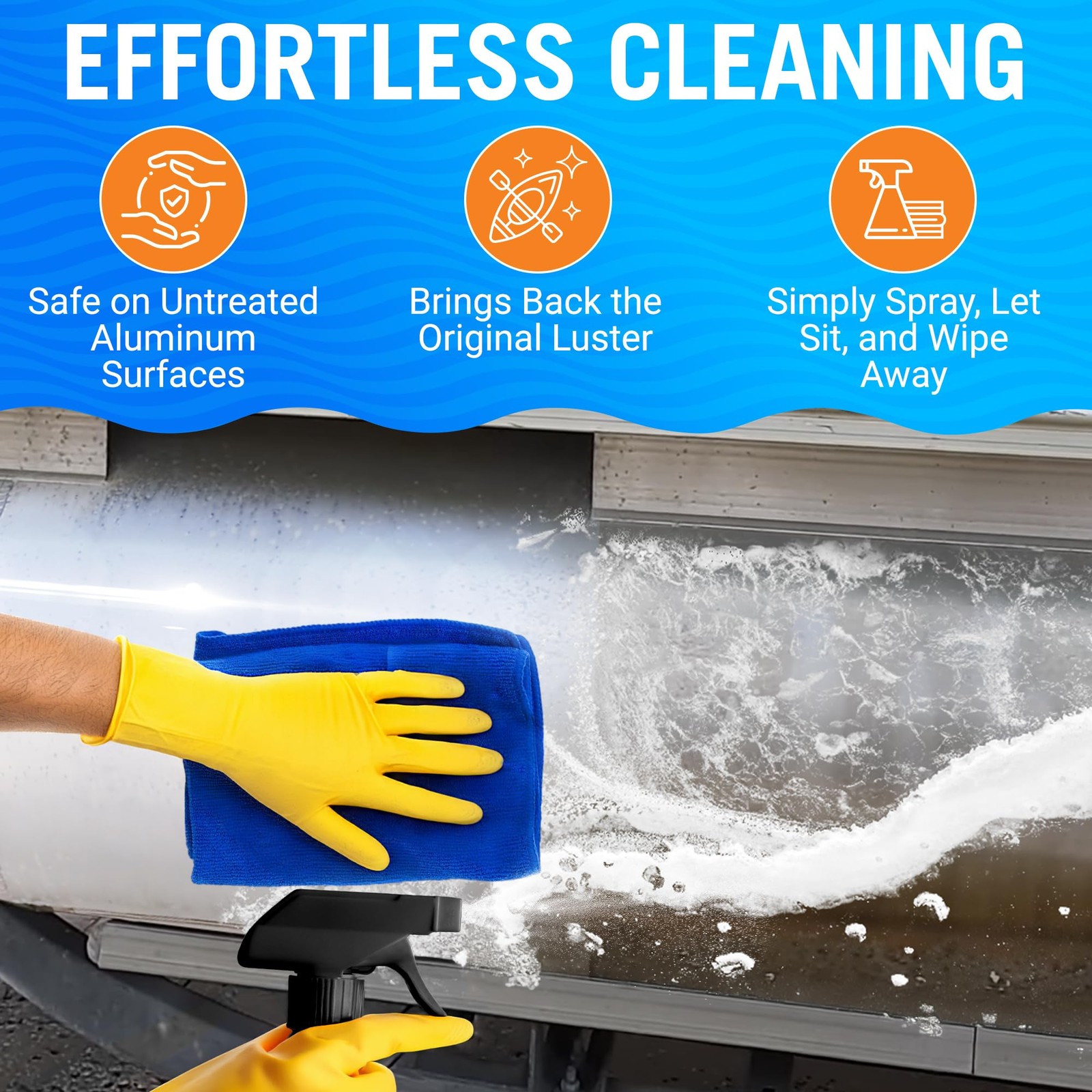 Better Boat Aluminum Cleaner and Brightener Restorer, Removes Stains and Oxid…