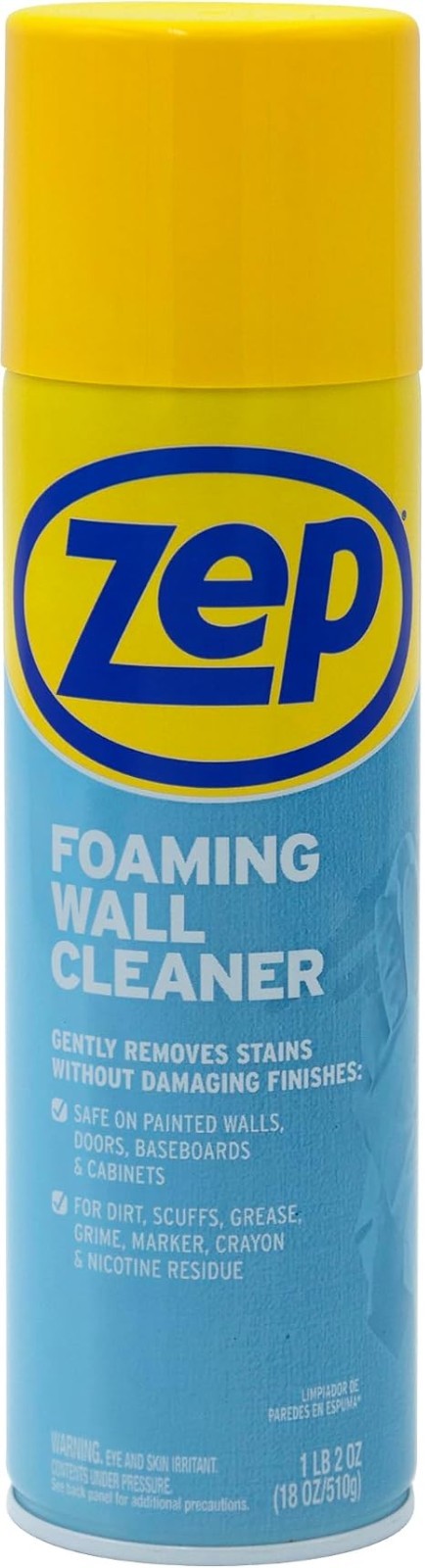 Foaming Wall Cleaner 18 oz Scrub Free Formula Spray Removes Scuffs Stains Paint