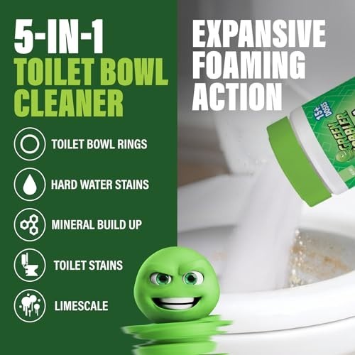 Ultra Foaming Toilet Cleaner – 15+ Doses, Self-Activated Foam, Tough Stain Remov