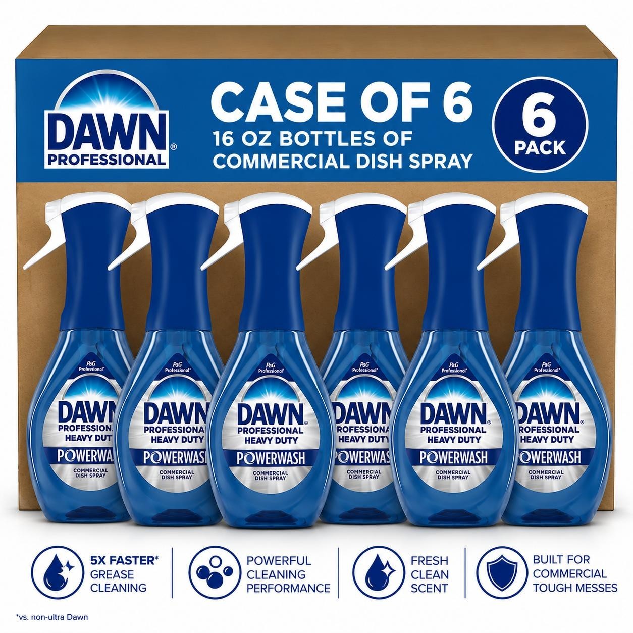 Dawn Professional Heavy Duty Powerwash Dish Spray (6 PACK)