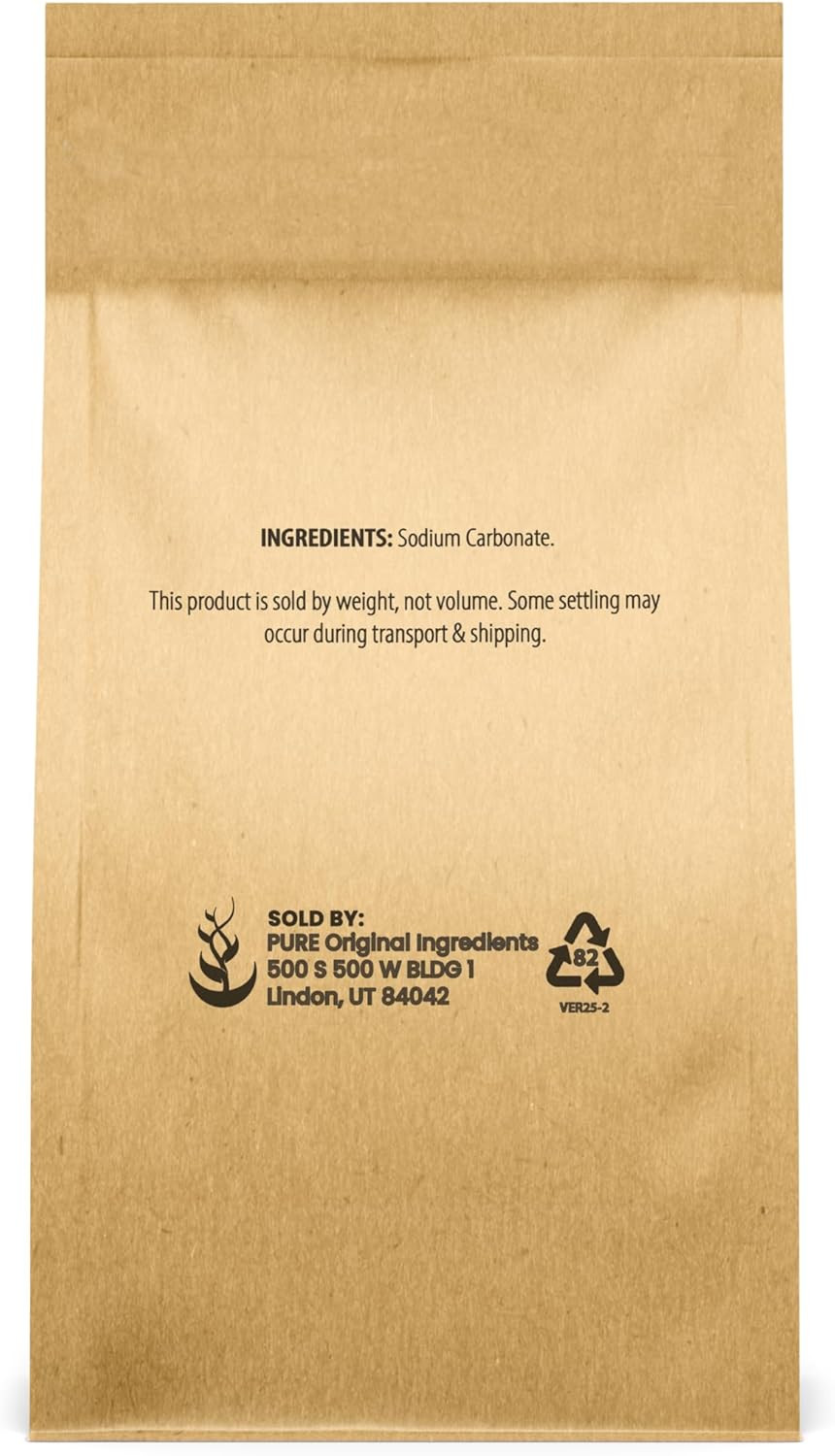 Pure Original Ingredients Natural Washing Soda (2 Lb) Multipurpose Cleaner, W…