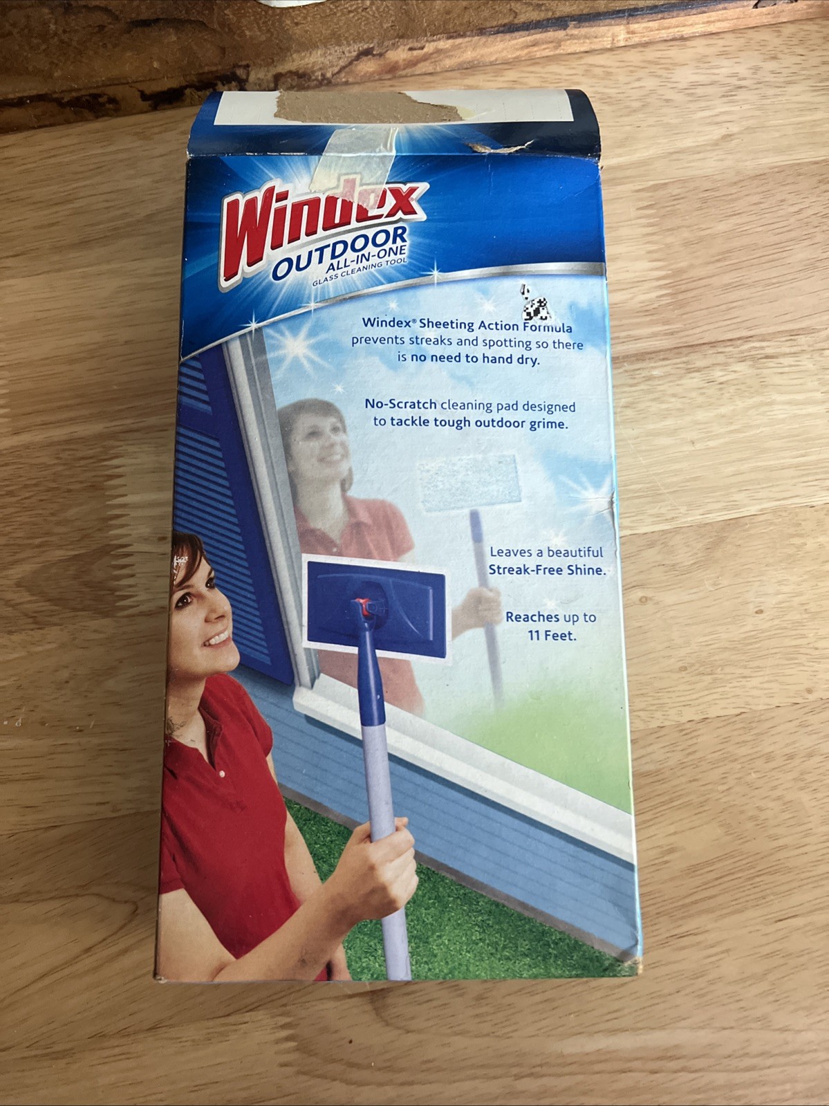 Windex Outdoor All In One Glass Window Cleaner Tool Starter Kit Open Box One Pad