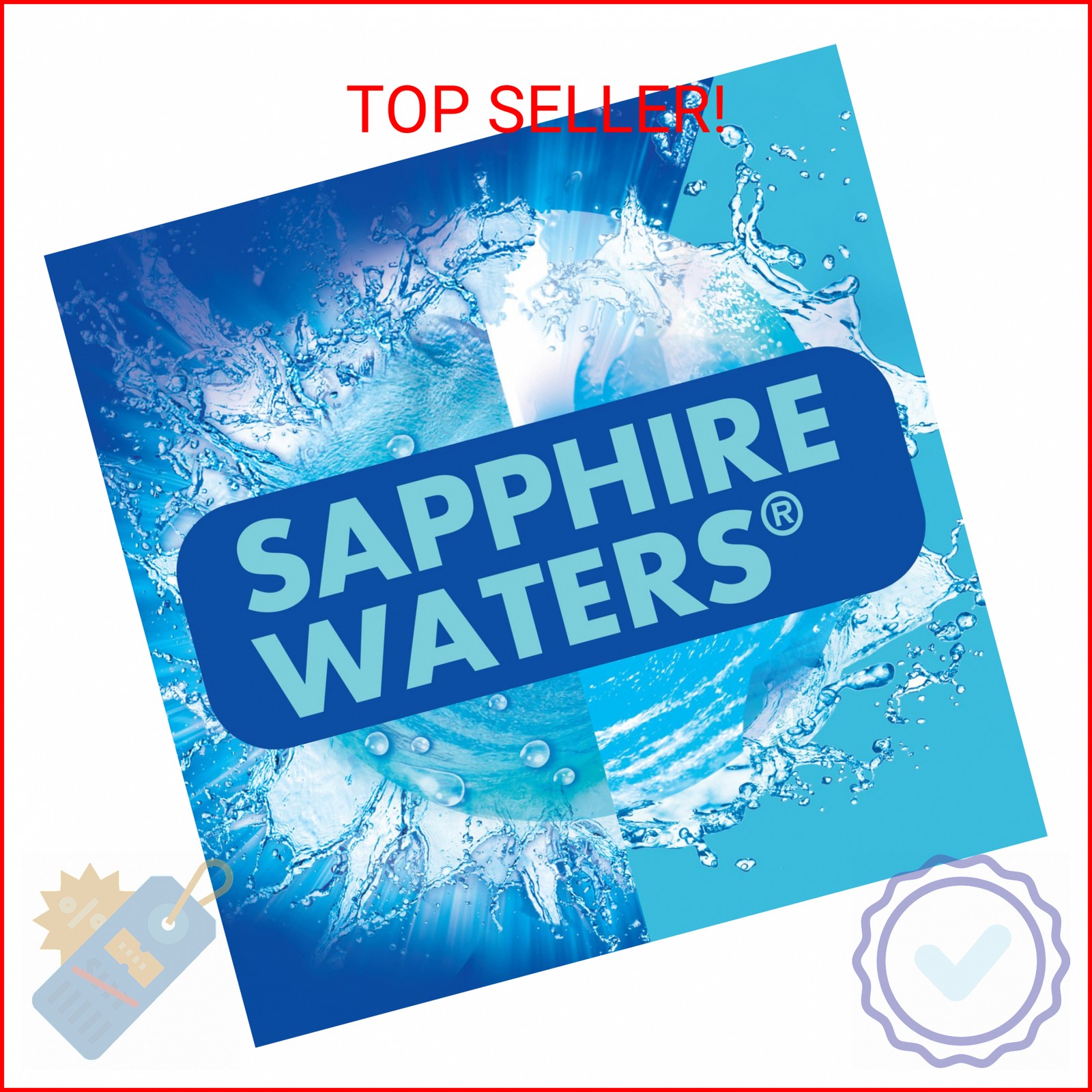 Soft Scrub 4-in-1 Rim Hanger Toilet Bowl Cleaner, Sapphire Waters, 6 Count