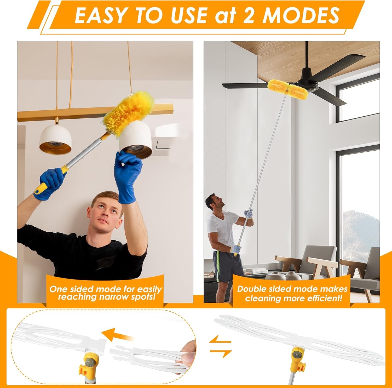 Dusters for Cleaning with 20 Refills for Flash Extendable Handle Heavy Duty
