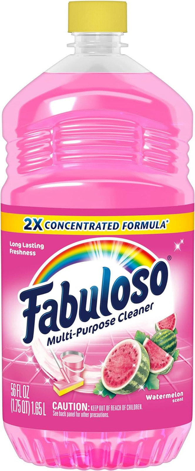 Fabuloso Multi-Purpose Cleaner, 2X Concentrated Formula, Watermelon Scent, 56 Oz