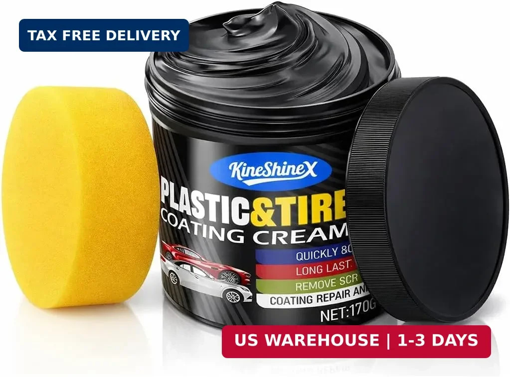 Black Trim Restorer, Plastic Restorer for Cars – Restore Faded Bumpers, Plastic,
