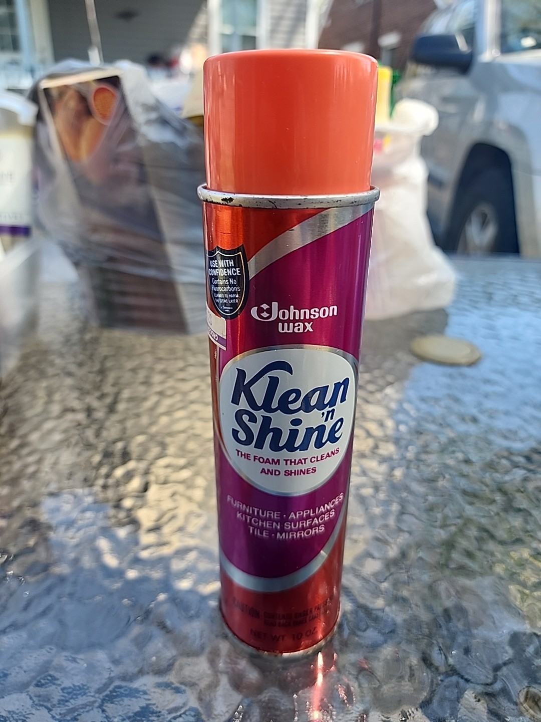 NEW Vintage Johnson Wax Klean ‘n Shine Foam All Purpose Cleaner 10oz Spray Can