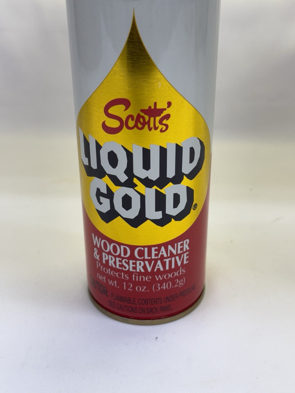 Scott’s Liquid Gold Wood Cleaner Can 16oz VTG