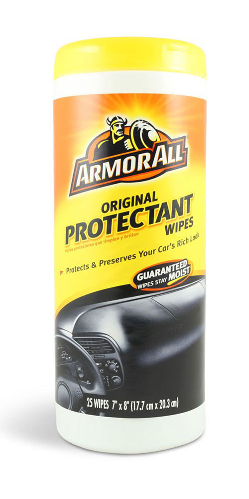 ArmorAll Original Protectant Renews & revitalizes vinyl rubber plastic, 25 Wipes