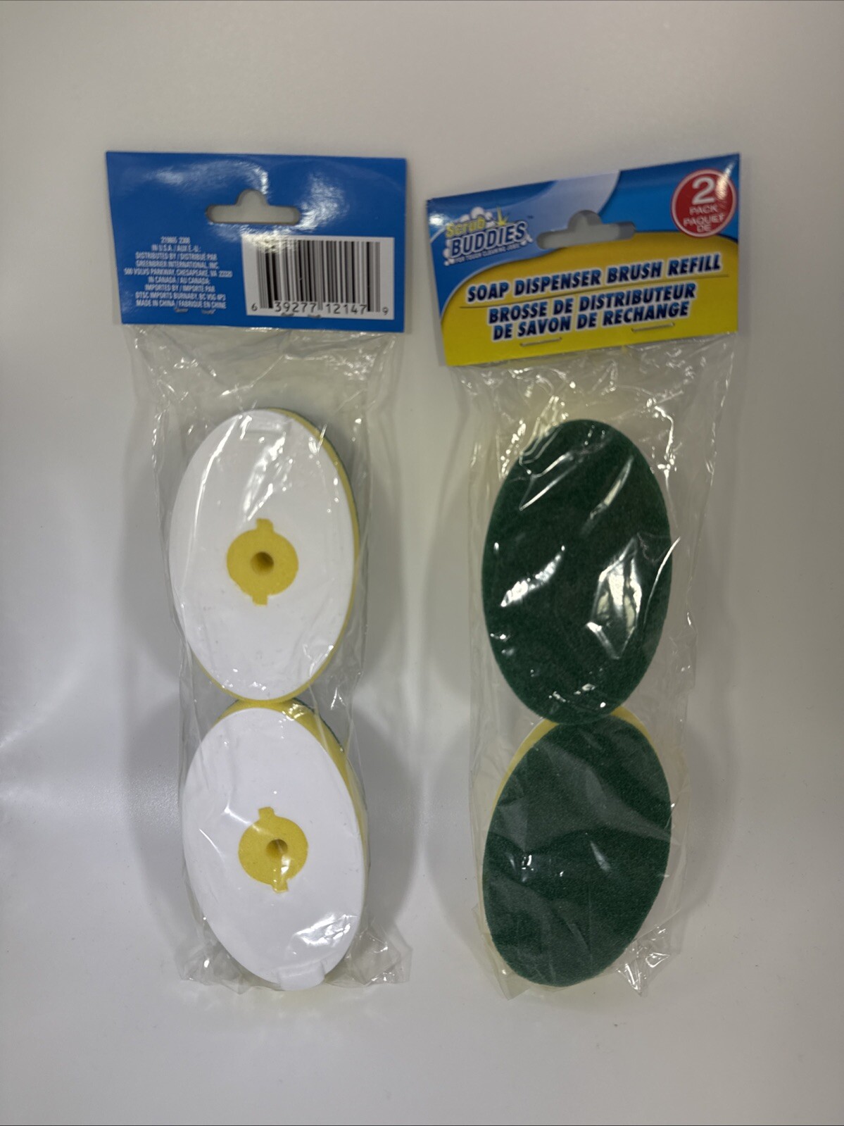 Scrub Buddies Soap Dispenser Brush Refill 2 Pack – Brand New – Lot Of 2