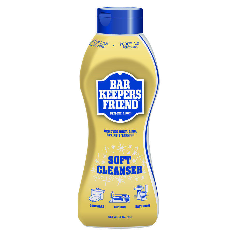 Bar Keepers Friend Liquid Soft Cleaner 26 oz Eco-friendly Lemon