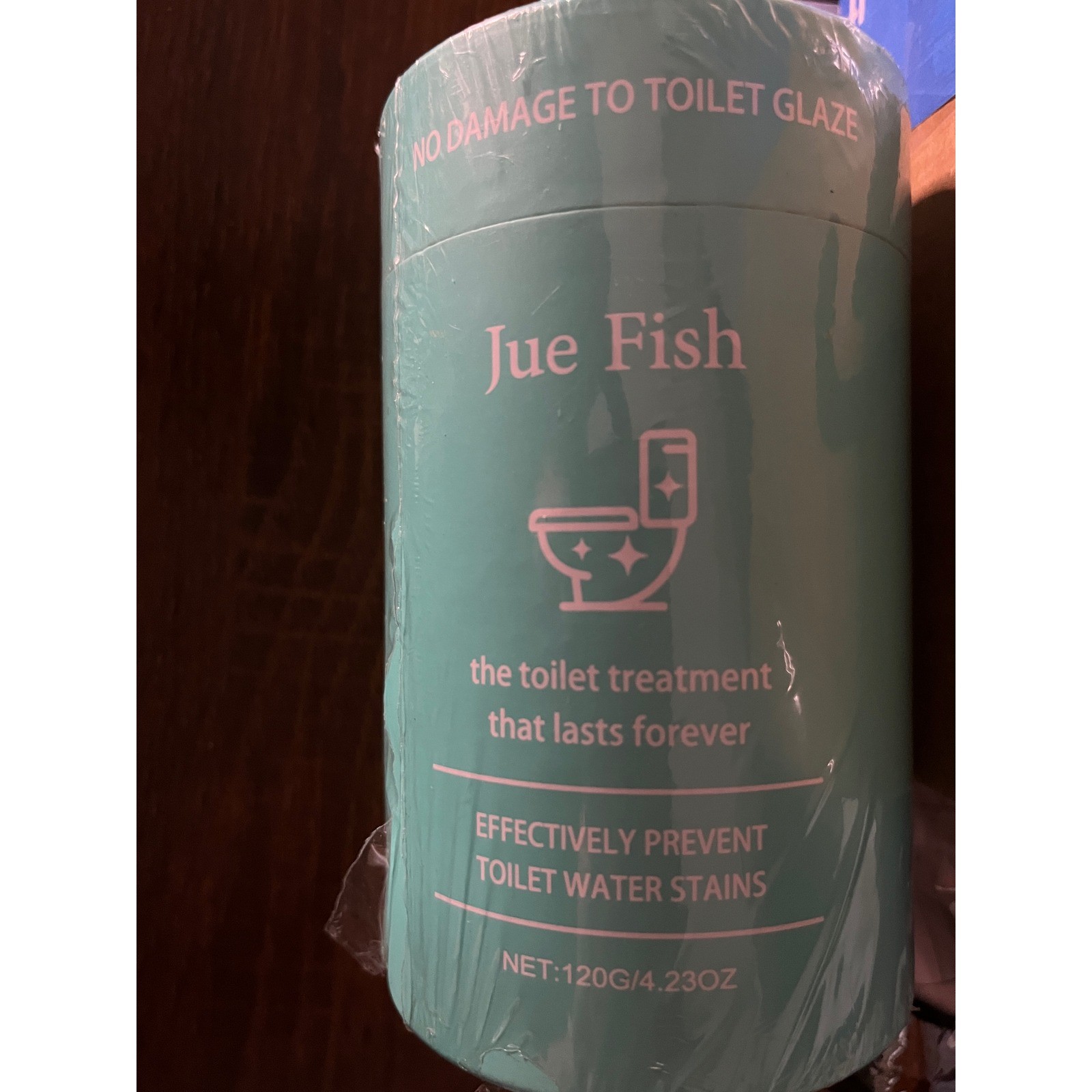 Jue Fish Toilet Treatment Prevent Water Stain No Damage to Glaze 120g 4.23oz NEW