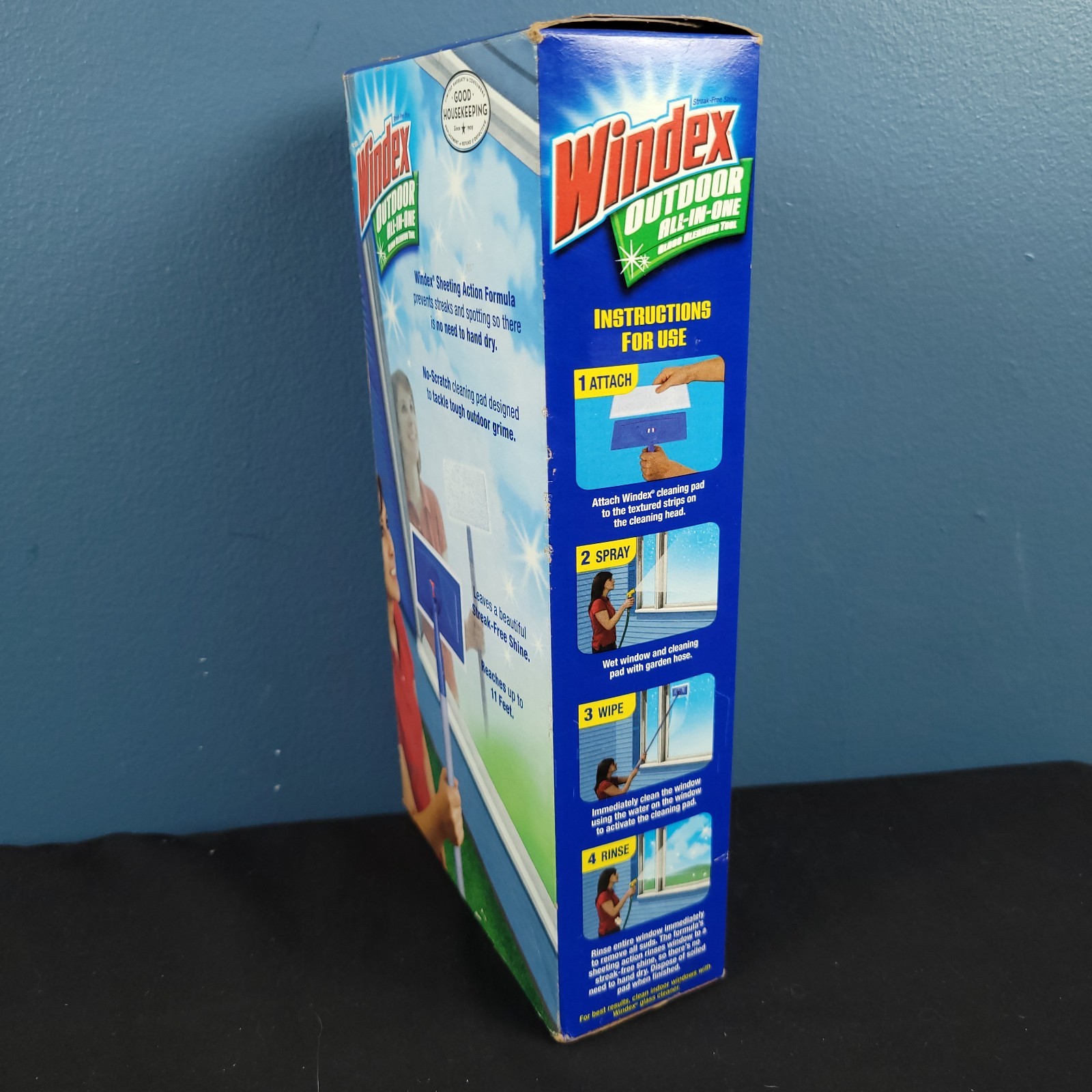 Windex Outdoor All-In-One Glass Cleaning Tool Starter Kit NEW SEALED