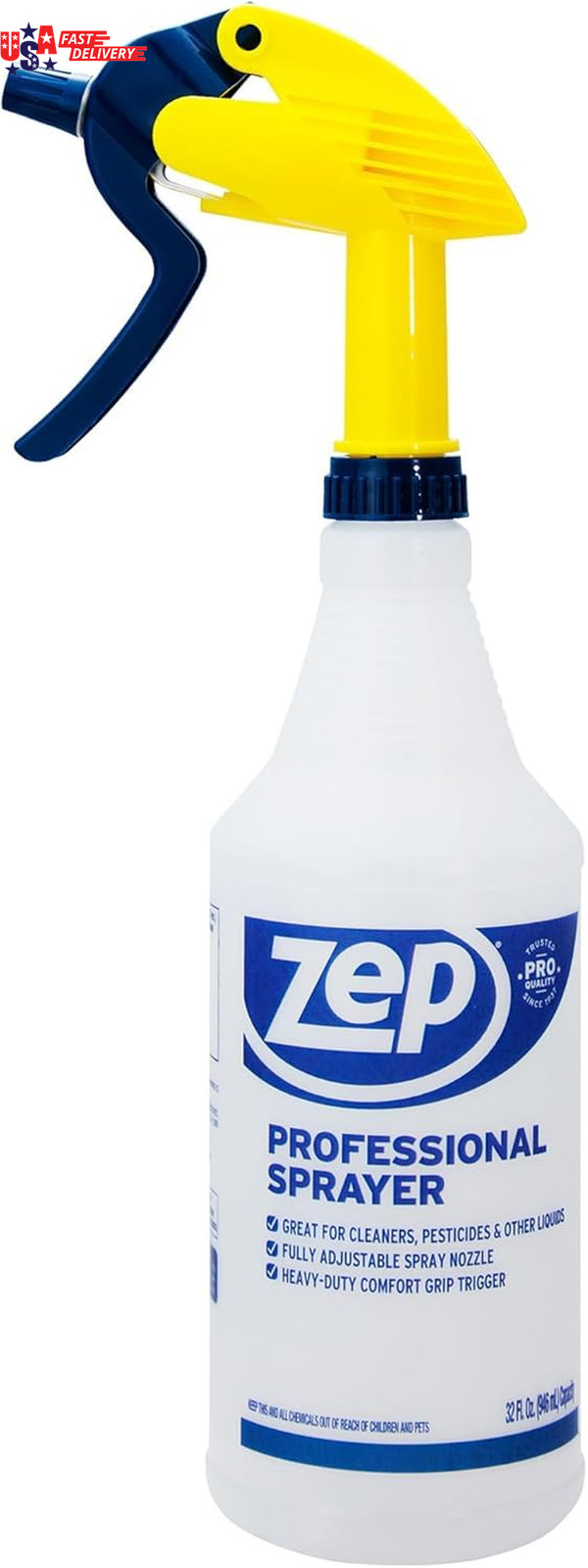 Professional Sprayer Bottle – 32 Oz (Pack of 3) – HDPRO1 – Versatile Adjustable