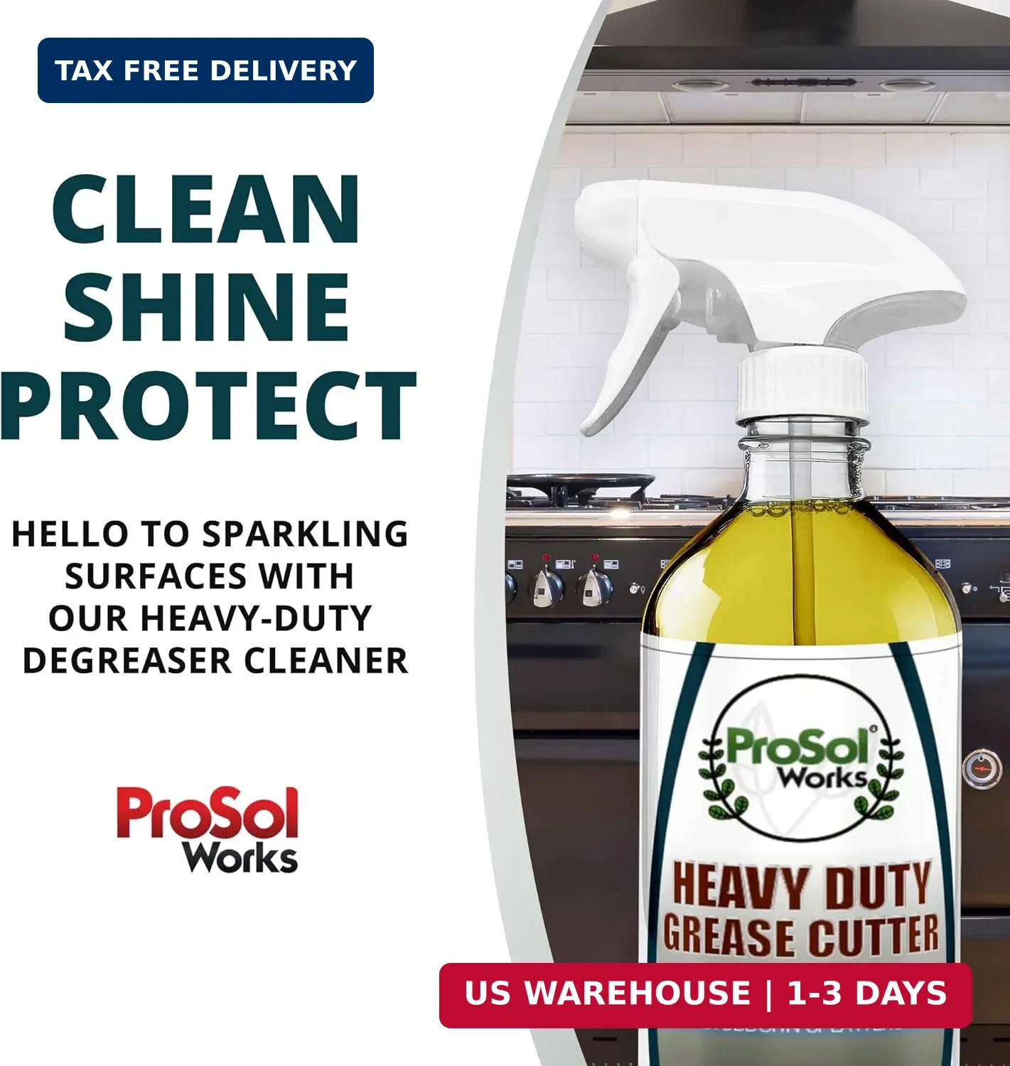 Degreaser Cleaner Heavy Duty Cleaning Spray 16 oz – Kitchen Cleaner for Stubborn
