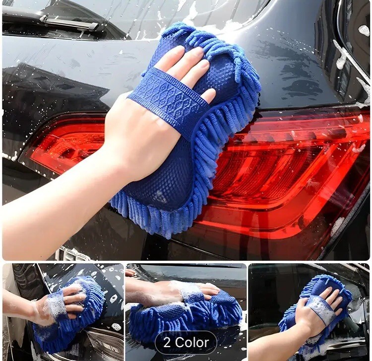 Car Cleaning Sponge Car Wash Care Washing Brush Pad Cleaning Tool Microfiber Pol