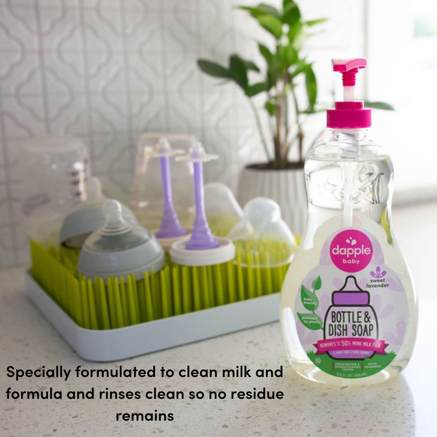 Dapple Baby Bottle Soap, Hypoallergenic Dish Soap for Baby Bottles, Powered b…