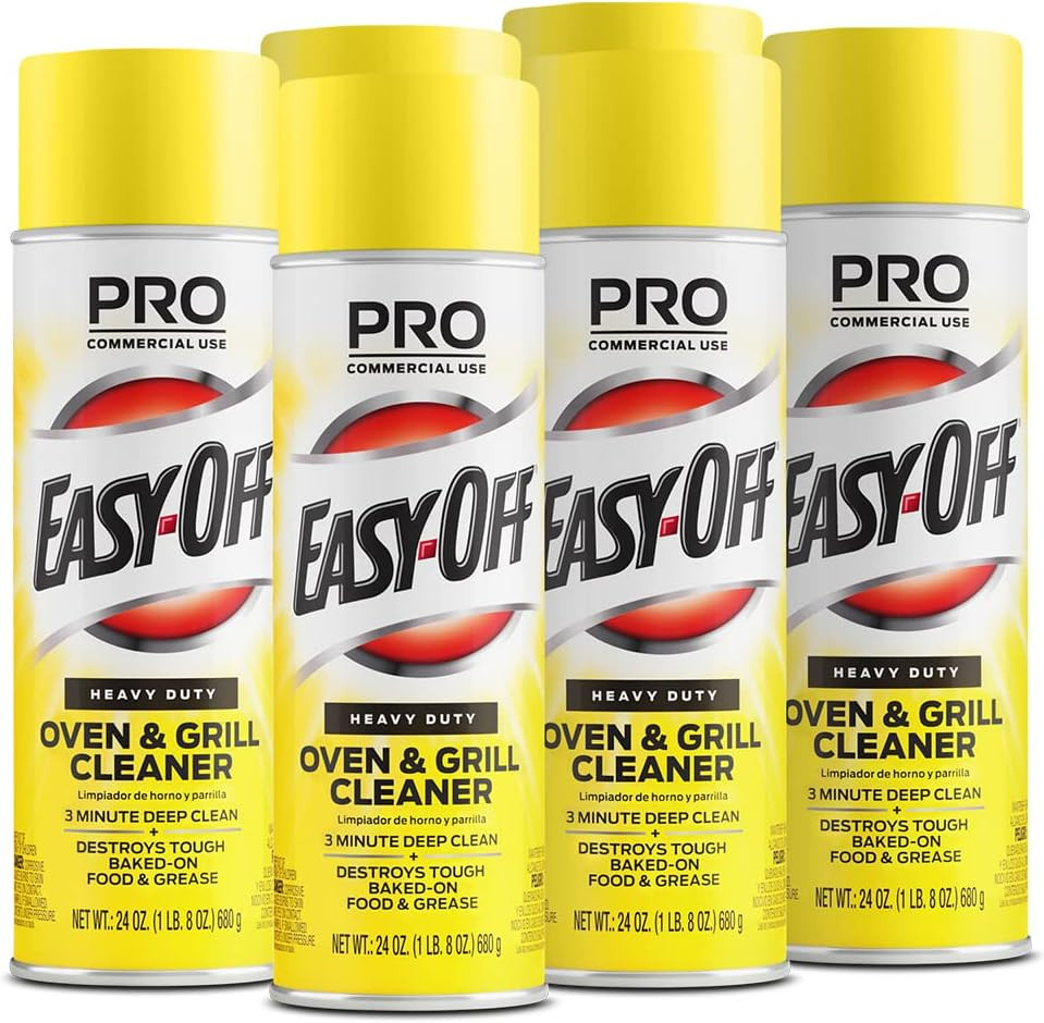 Easy-Off Heavy Duty PRO Size Oven Cleaner Foam, Removes Grease & Burned-On Food,