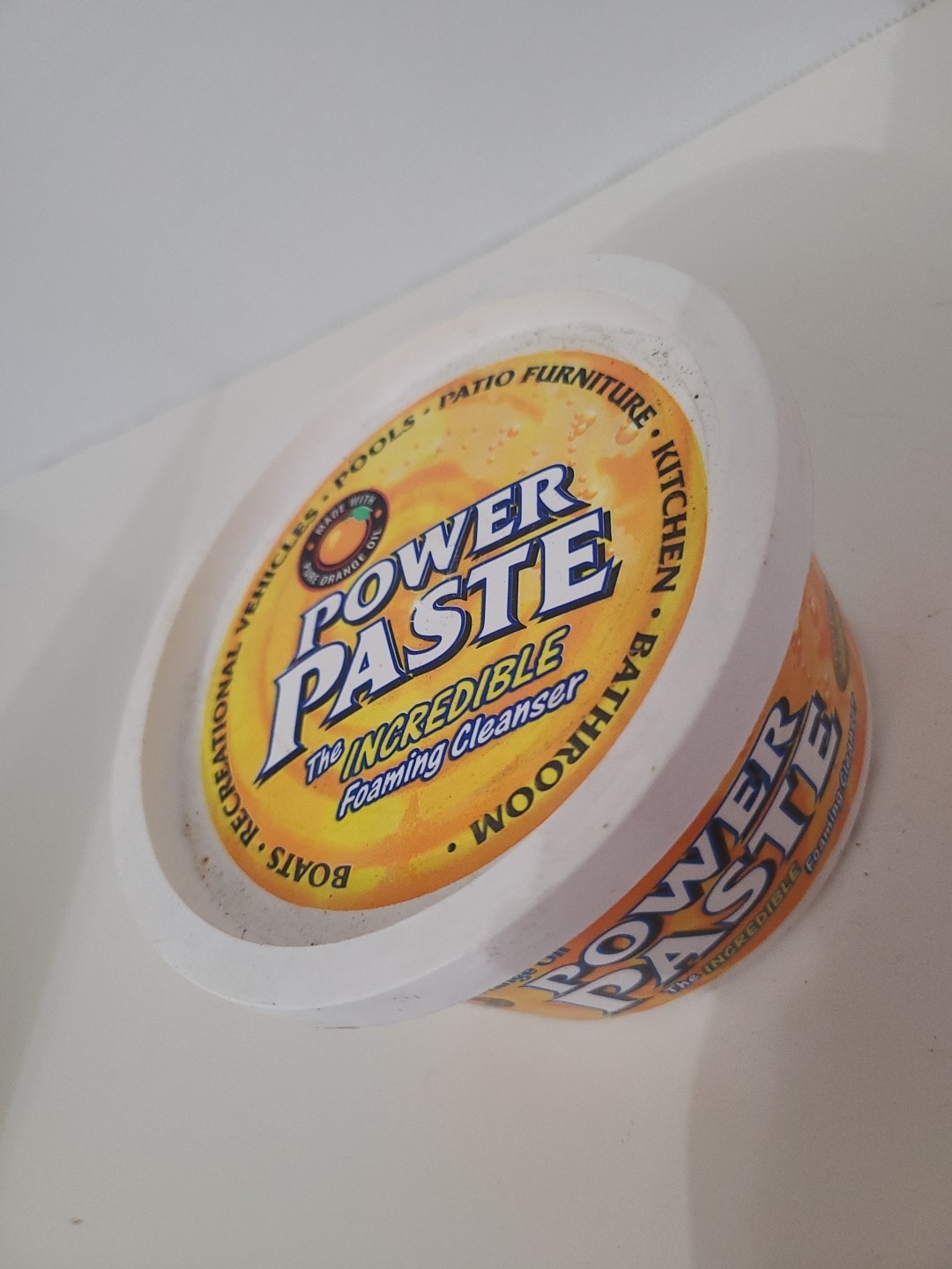Vintage Orange Clean Natural Cleaning Power Paste 14 oz HSN Prof. Series, Open