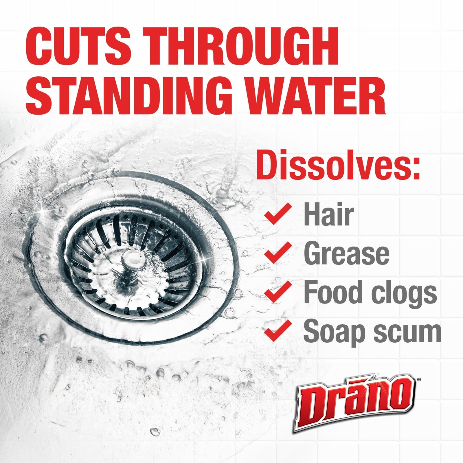 2 Pack Drano Max Gel Drain Cleaner 160oz Heavy Duty Clog Remover Fast Acting NEW
