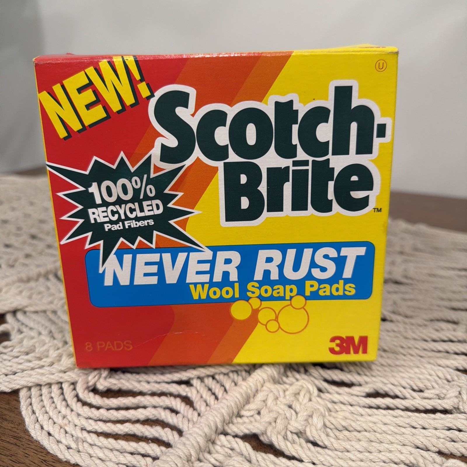 Scotch-Brite Wool Soap Pads 5 Pack Never Rust Scrubbing Movie TV Prop 1992