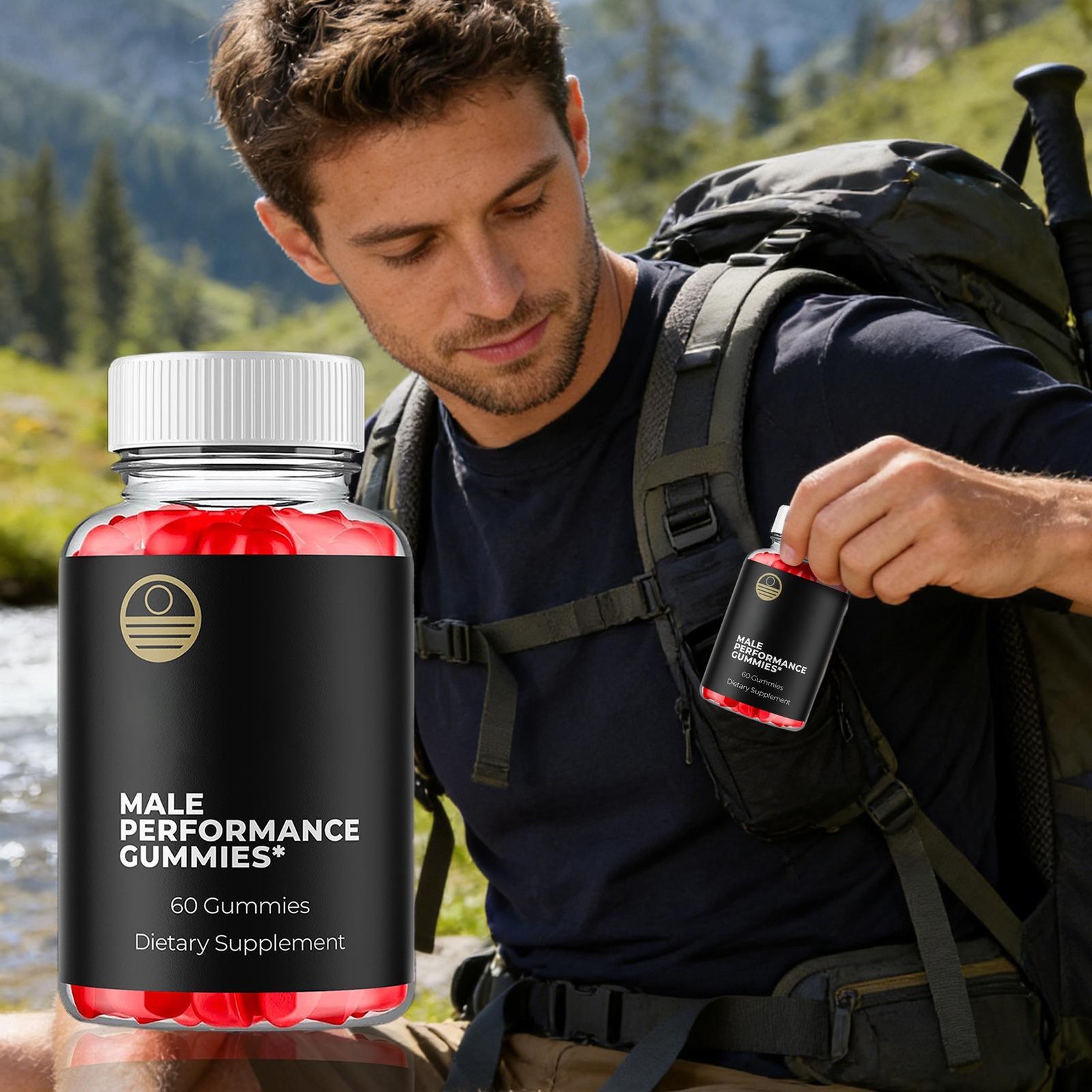 (1 Pack) Balance Blends Advanced Male Support Supplement BalanceBlends 60 Gummys