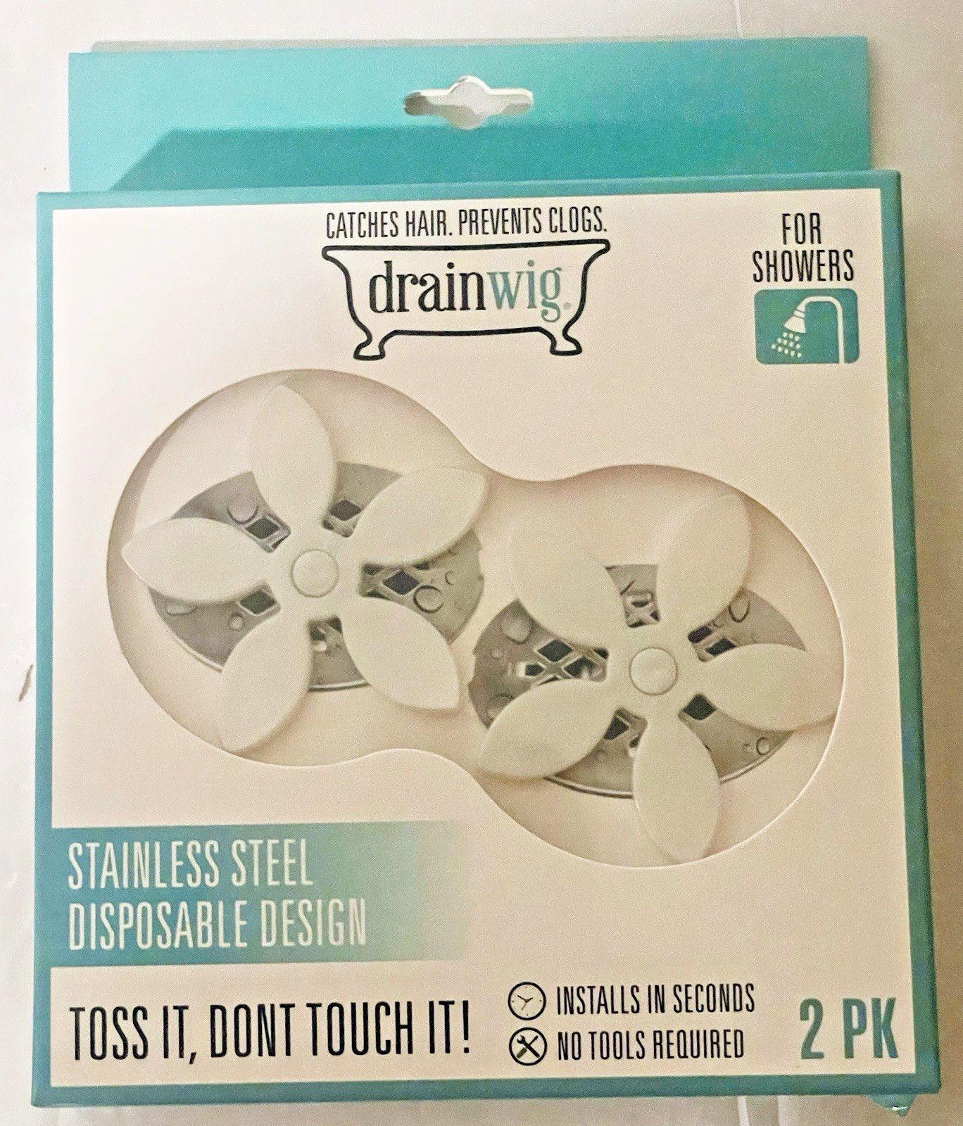 Drain Wig Hair Catcher Shower Bathtub Drain Clog Preventer Disposable Trap 2–4Mo
