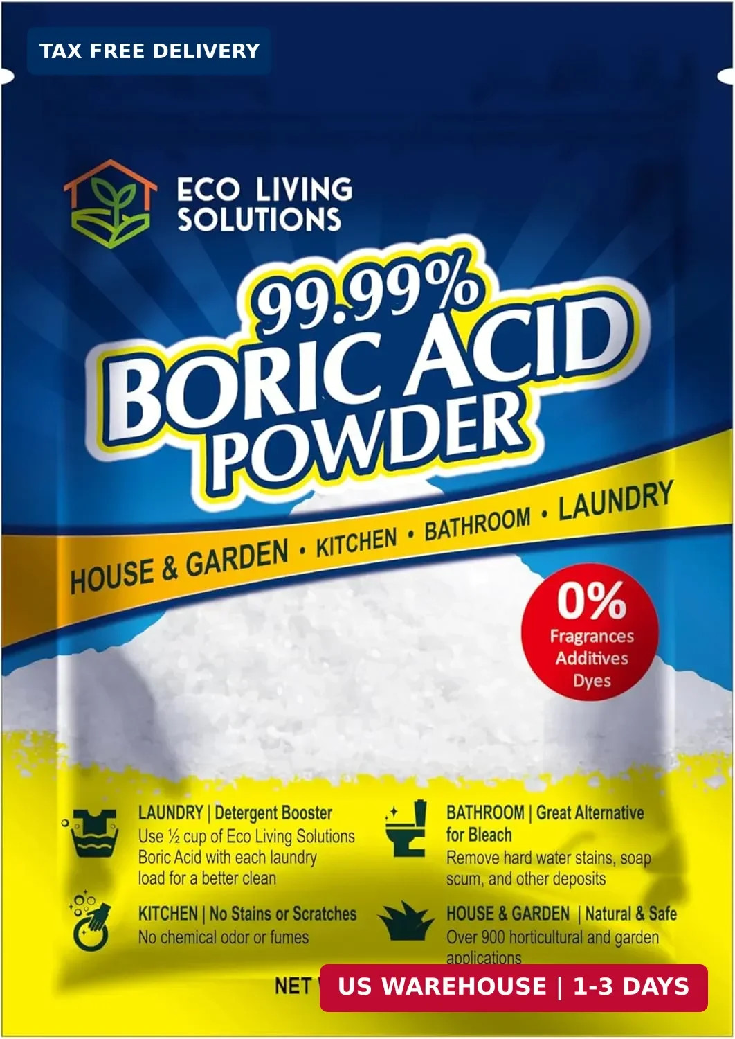 99.99% Boric Acid Powder Horticultural Garden Application Multipurpose Clean