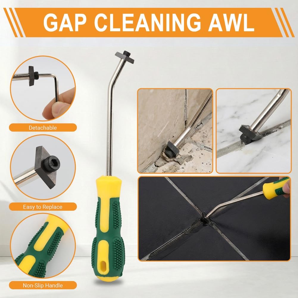 43 PCS Grout Removal Tool Kit, Tile & Sealant Set with Grout Saw, Scrapers, B…