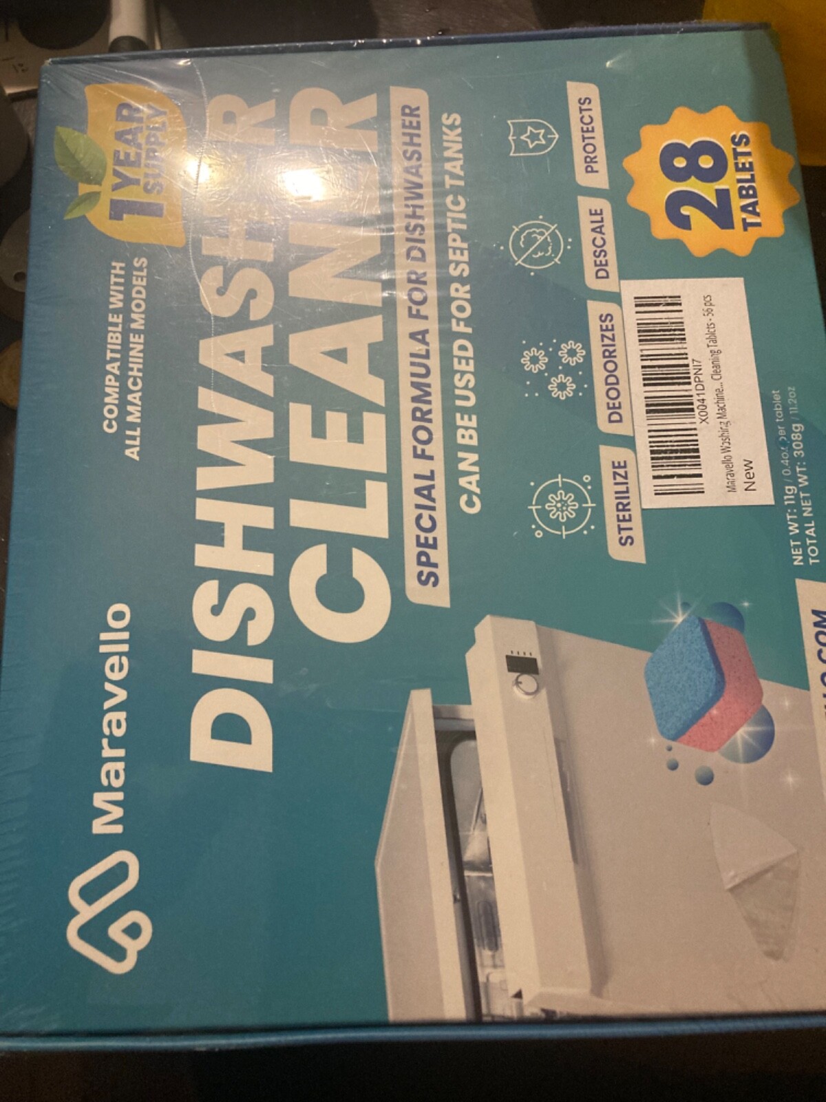Maravello Washing Machine And Dishwasher Cleaning Tablets Bundle – Includes 1…