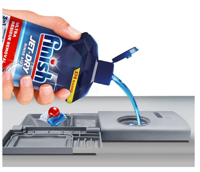 Finish Jet-Dry Ultra Rinse Aid 38 fl oz – 374 Washes – 100% Better Drying Shine