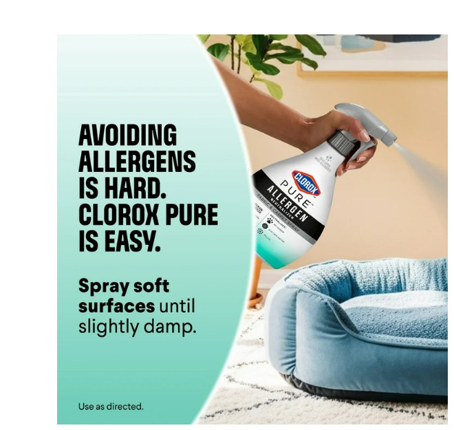 PURE Allergen Neutralizer Fabric and Carpet Spray, Clean Breeze, 26 Fluid Ounces