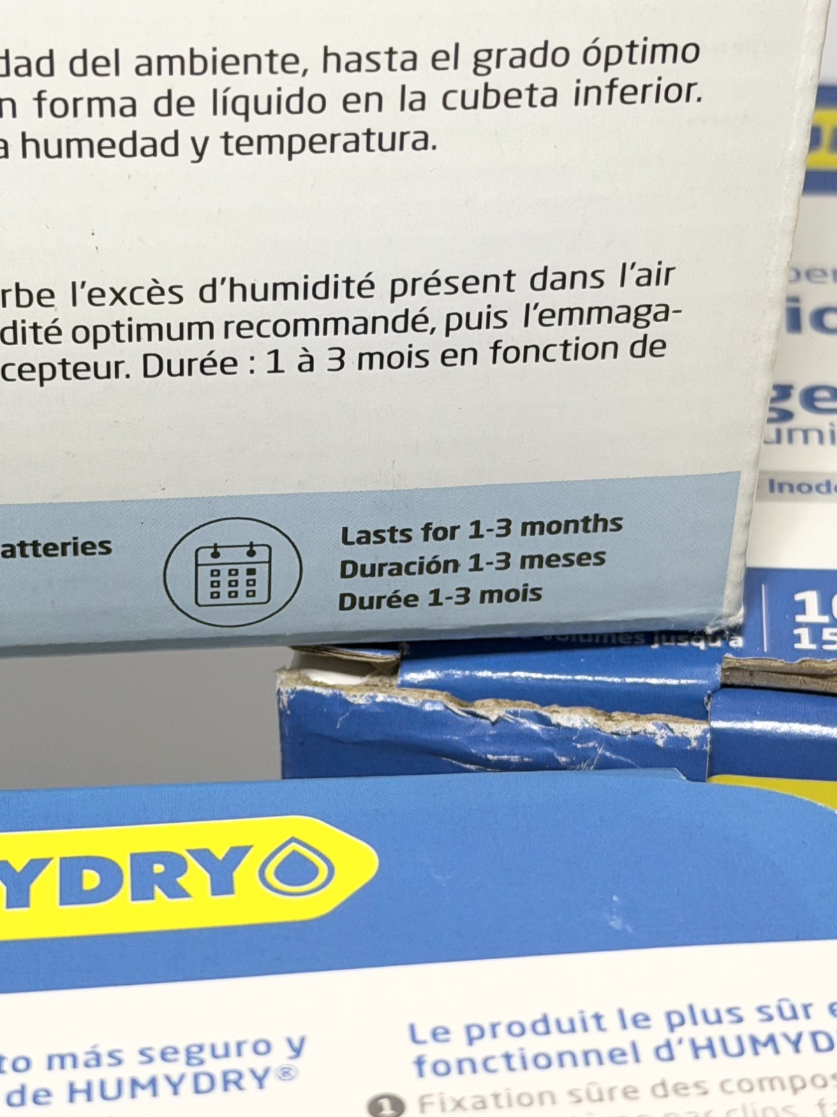Humydry® Moisture Absorber with 3 Boxes of 3 Pack Absorber Refills Unscented