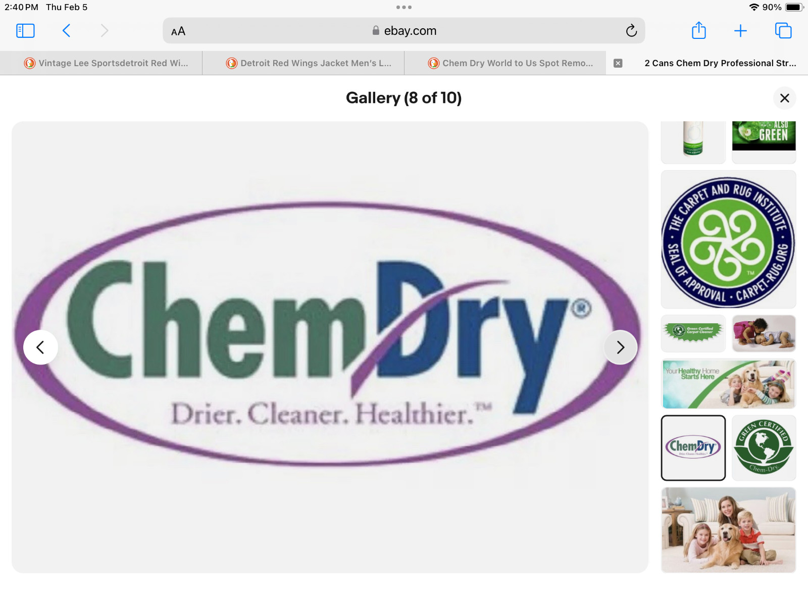 2 Cans Chem Dry Professional Strength Spot Remover 20 Oz New Design