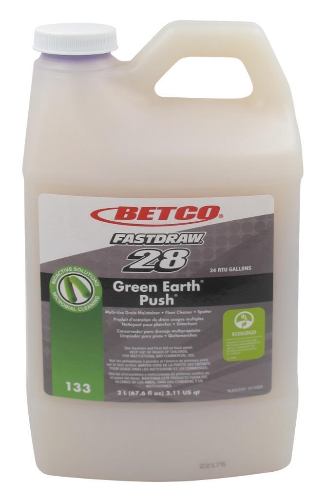 Betco Fastdraw 28 Green Earth Push Enzyme Multi-Purpose Cleaner 67.6oz /2 litre