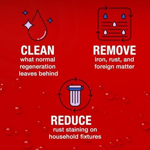 Water Softener Cleaner & Iron Remover – 4.75 lb Bottle, 4 Pack – Rust Removal So