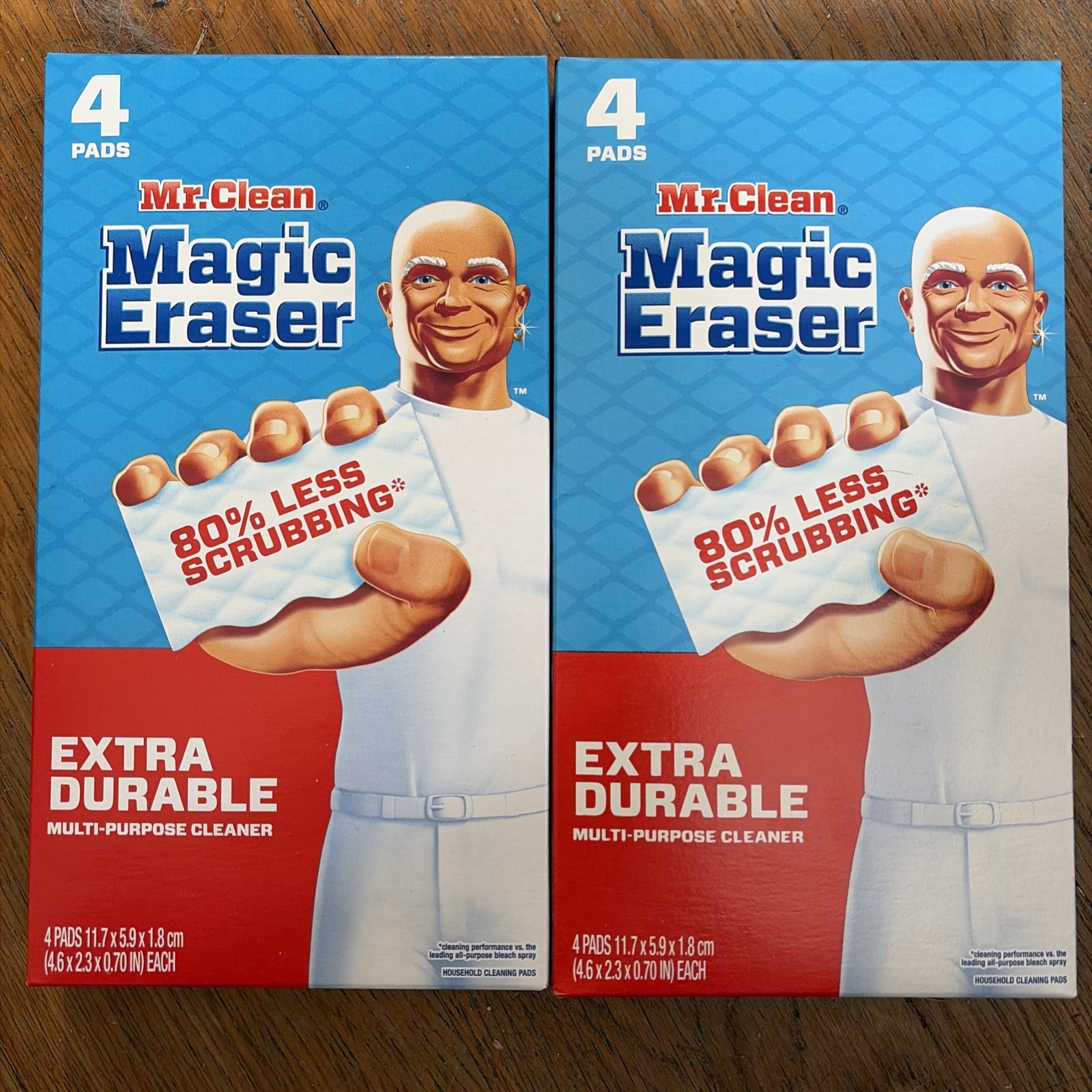 Mr. Clean Magic Eraser 8 Pads Extra Durable Multi -Purpose Cleaner (2 boxes of 4