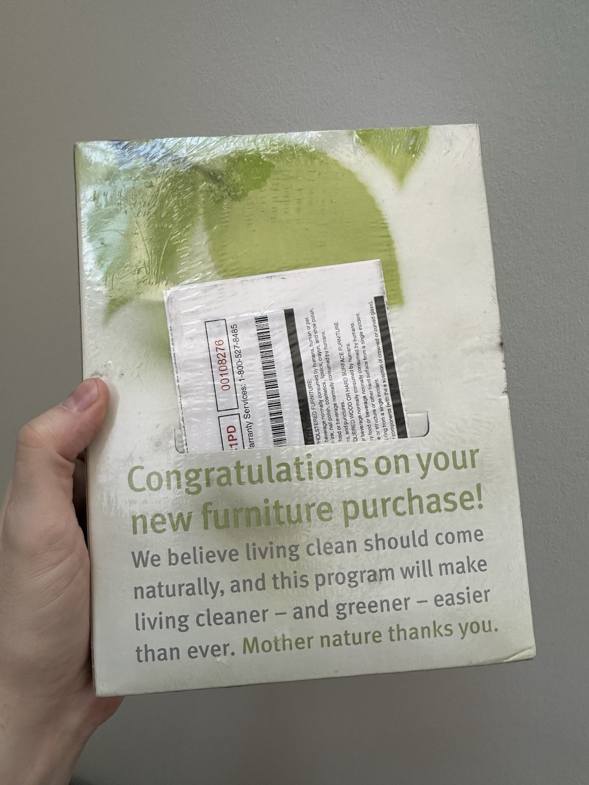 Crypton 1 Plan Furniture Care Kit Eco Friendly Cleaner NEW Factory Sealed Box