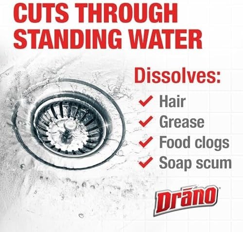Drano Max Gel Drain Clog Remover and Cleaner for Shower or Sink Drains