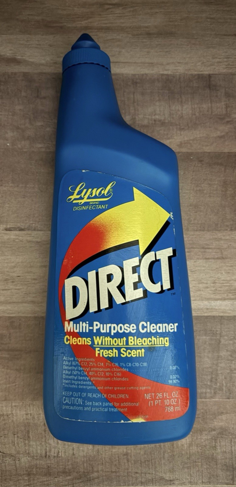 Vintage Lysol Brand DIRECT Multi-Purpose Cleaner Fresh Scent 26 Fl Oz NOS