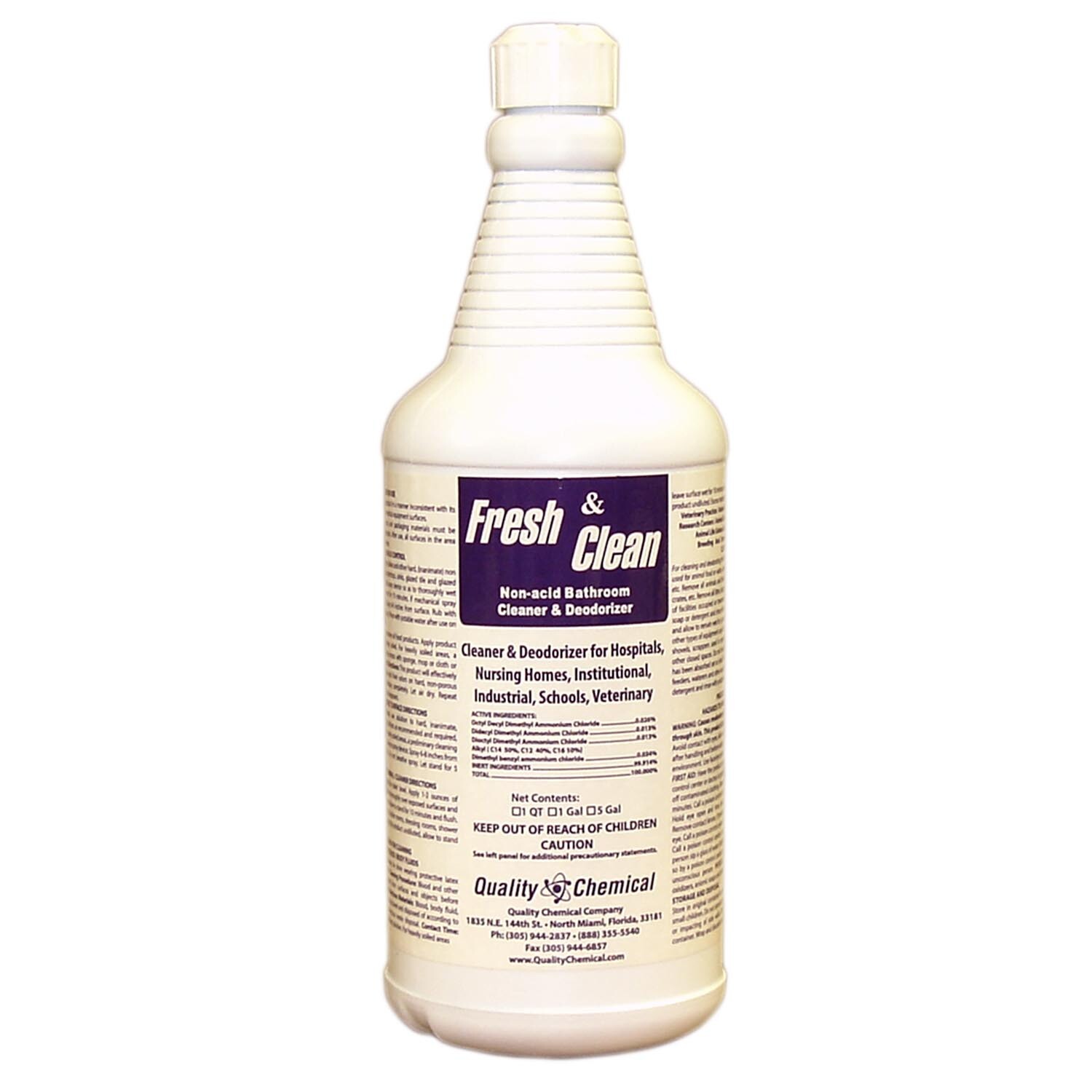 Fresh & Clean Non-acid total restroom cleaner – 12 quart case