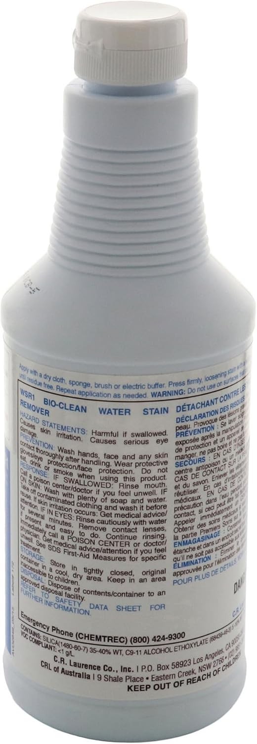 -Clean Water Stain Remover – 16 oz Bottle