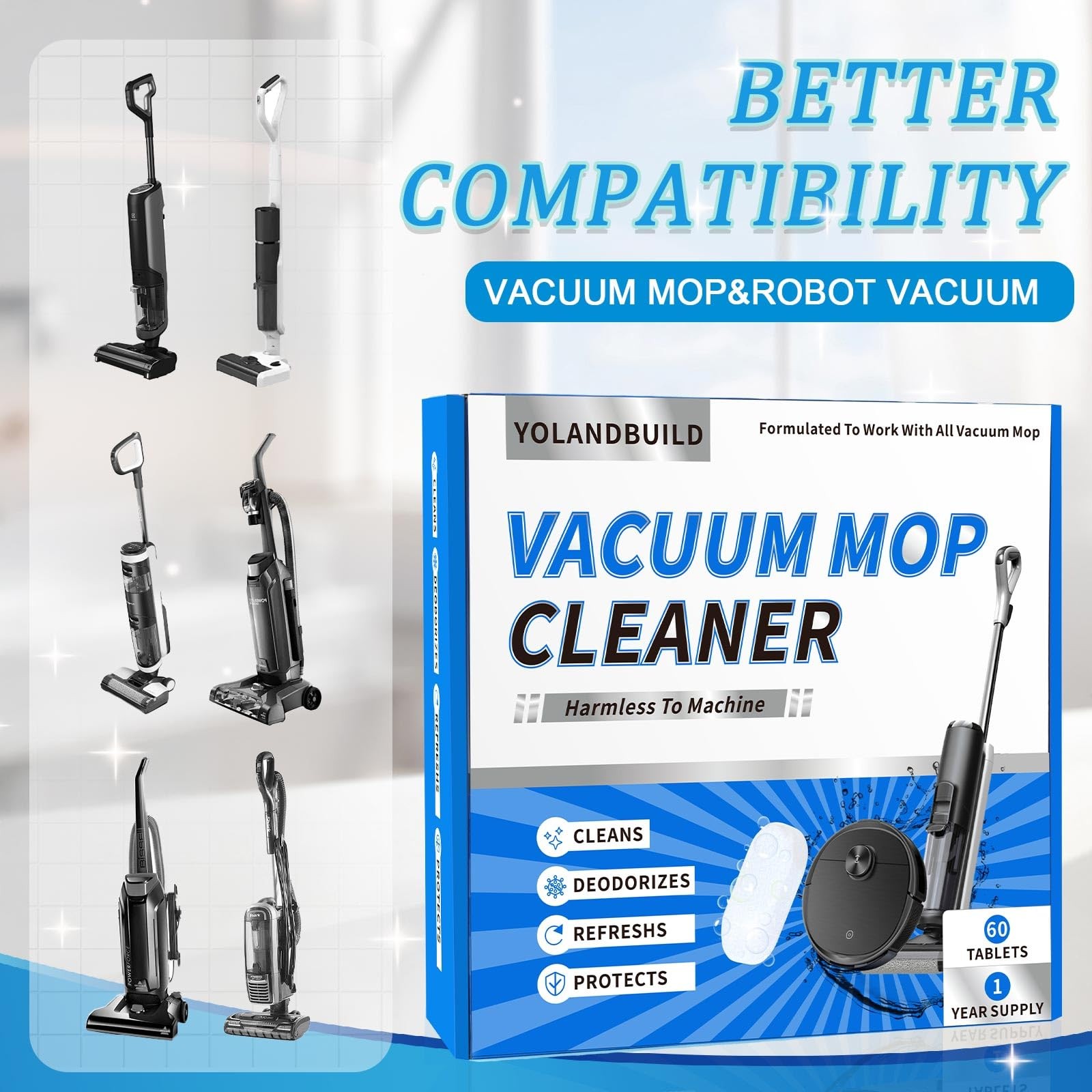 Floor Cleaning Solution Tablet,Compatible with Tineco, Deep Cleans for Multip…