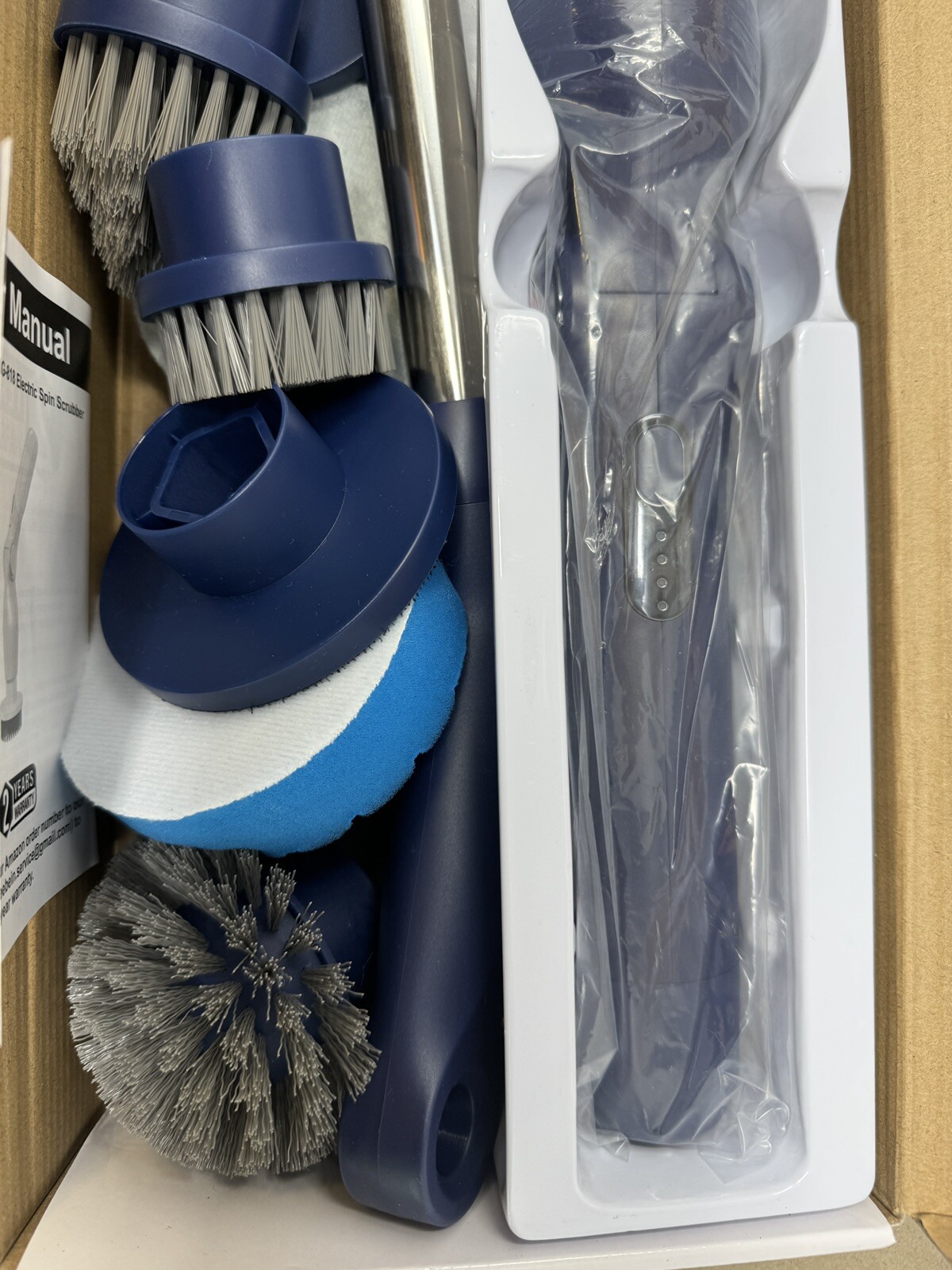 Leebein Electric Spin Scrubber Cordless Cleaning Brush with 8 Replaceable Bru…