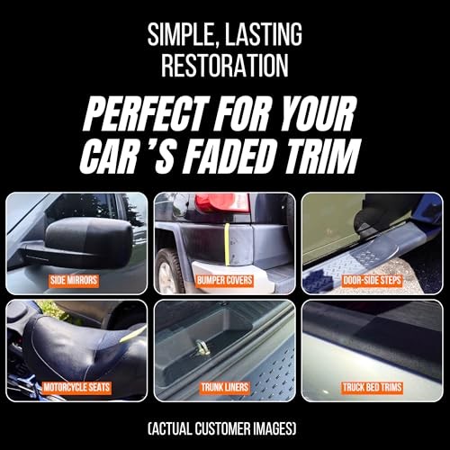 Plastic Trim Restorer – Dry, Non-Greasy for a True Natural Black Trim Finish
