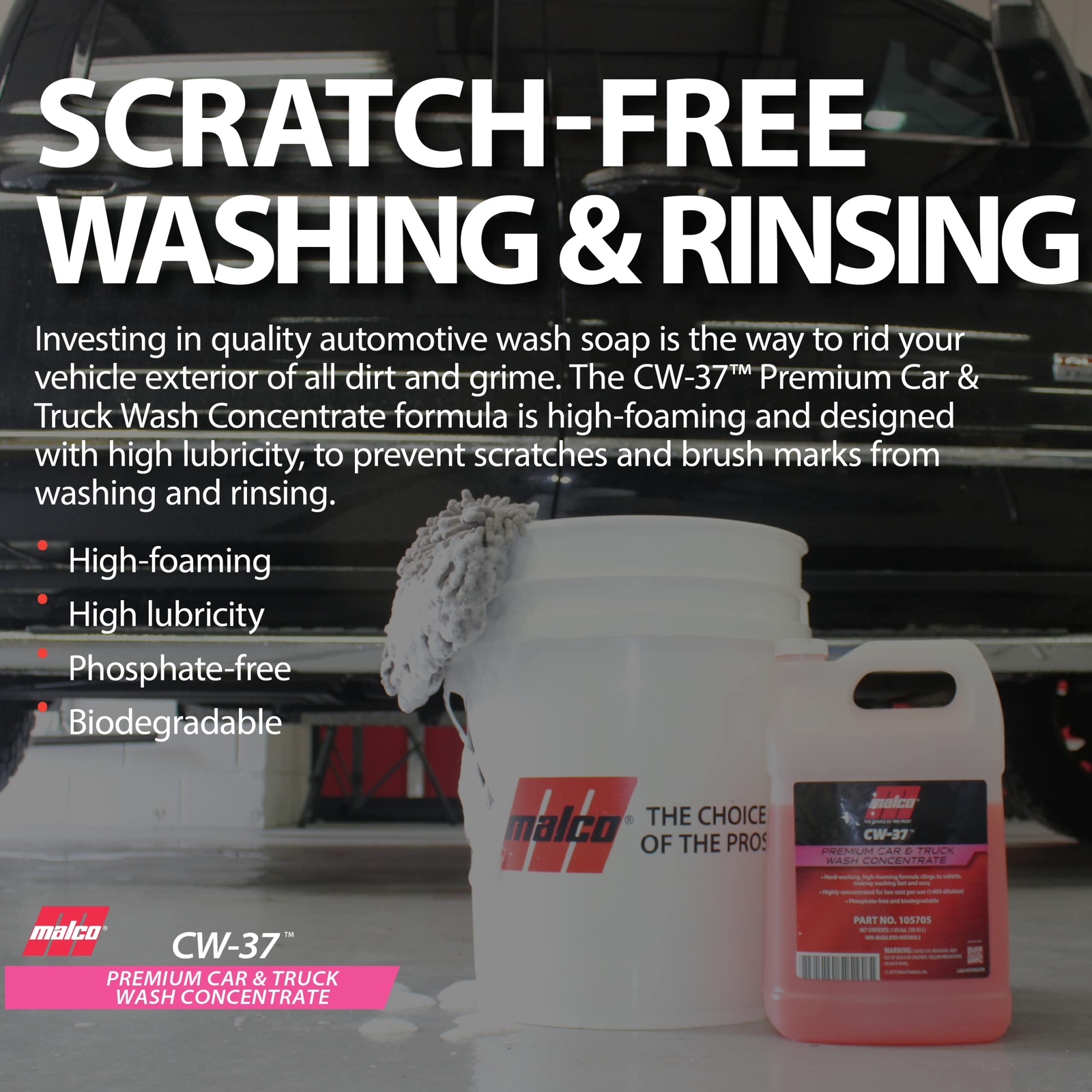 CW 37 Premium Car Wash Concentrate High Foaming Car & Truck Wash Soap Removes