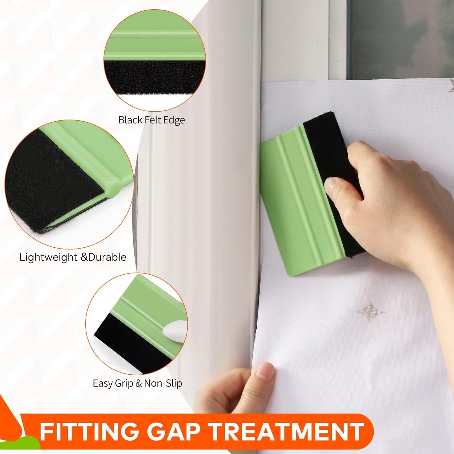 Eco-Friendly Felt Edge Vinyl Squeegee – Complete Craft Tool Kit (2-Pack)